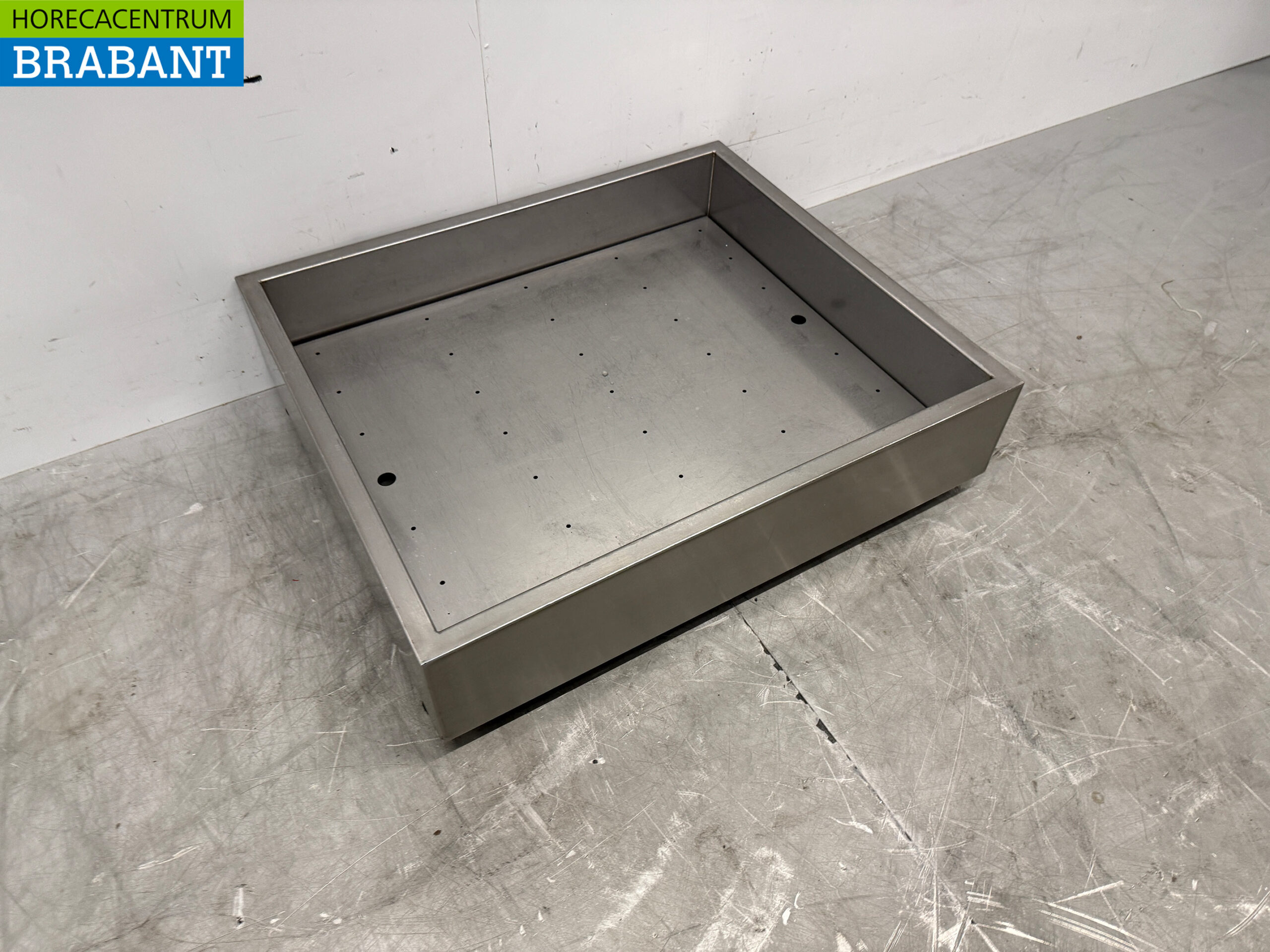 Bac à glace en acier inoxydable pour glace pilée 70 x 60 cm Horeca – Image 3