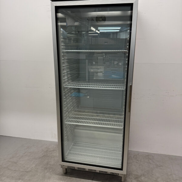 Réfrigérateur Greenland en acier inoxydable à porte vitrée 620 litres 230V Restauration