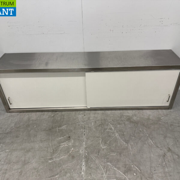 Armoire murale en acier inoxydable 2 portes coulissantes 200 cm Restauration