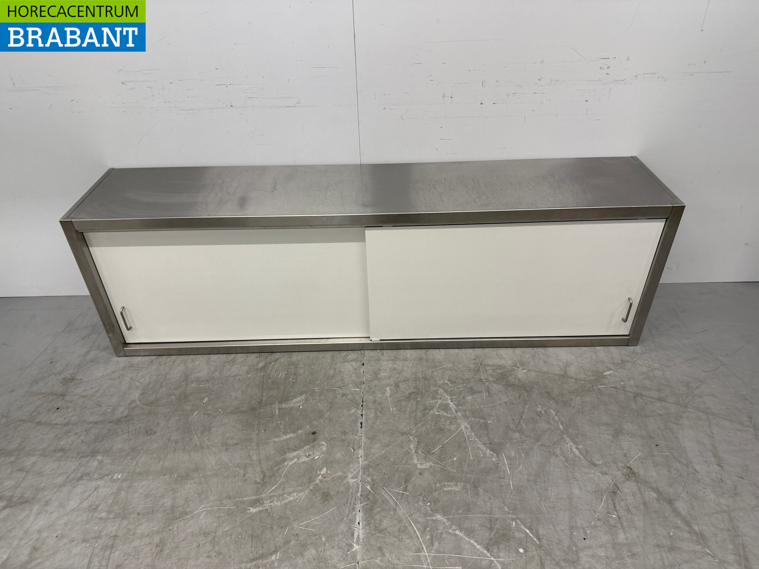 Armoire murale en acier inoxydable 2 portes coulissantes 200 cm Restauration