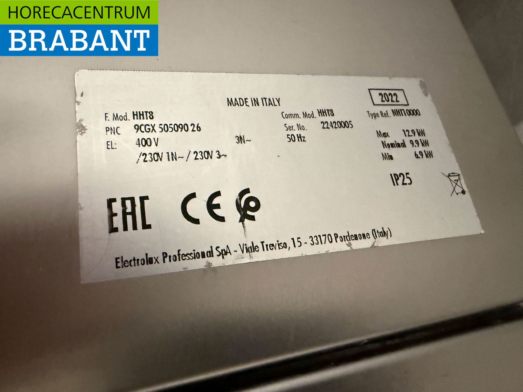 Lave-vaisselle coulissant Zanussi HHT8 en acier inoxydable 400V Restauration – Image 7