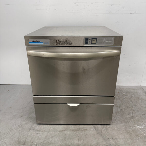 Lave-vaisselle Winterhalter GS 215 GS215 en acier inoxydable avec pompe de vidange 400V Horeca