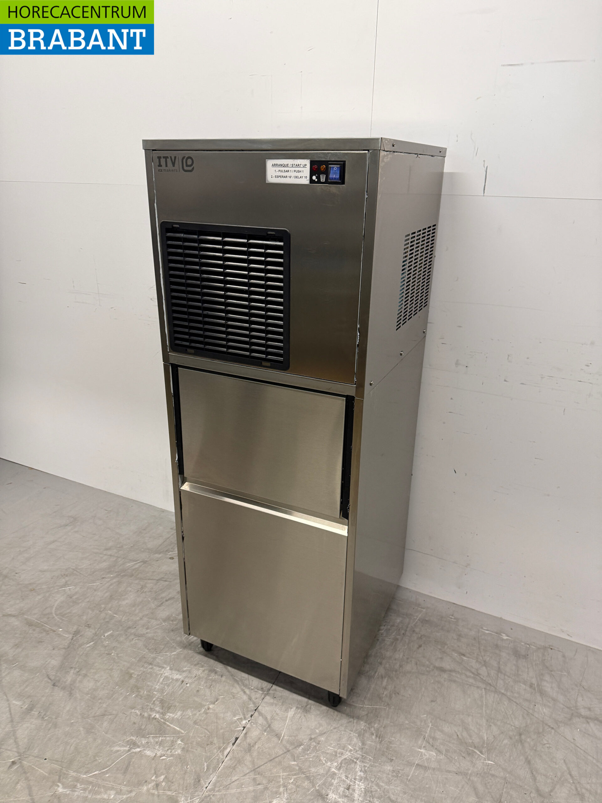 ITV en acier inoxydable Machine à glace pilée 150 kg par jour Bunker 60 kg 230V Horeca – Image 2