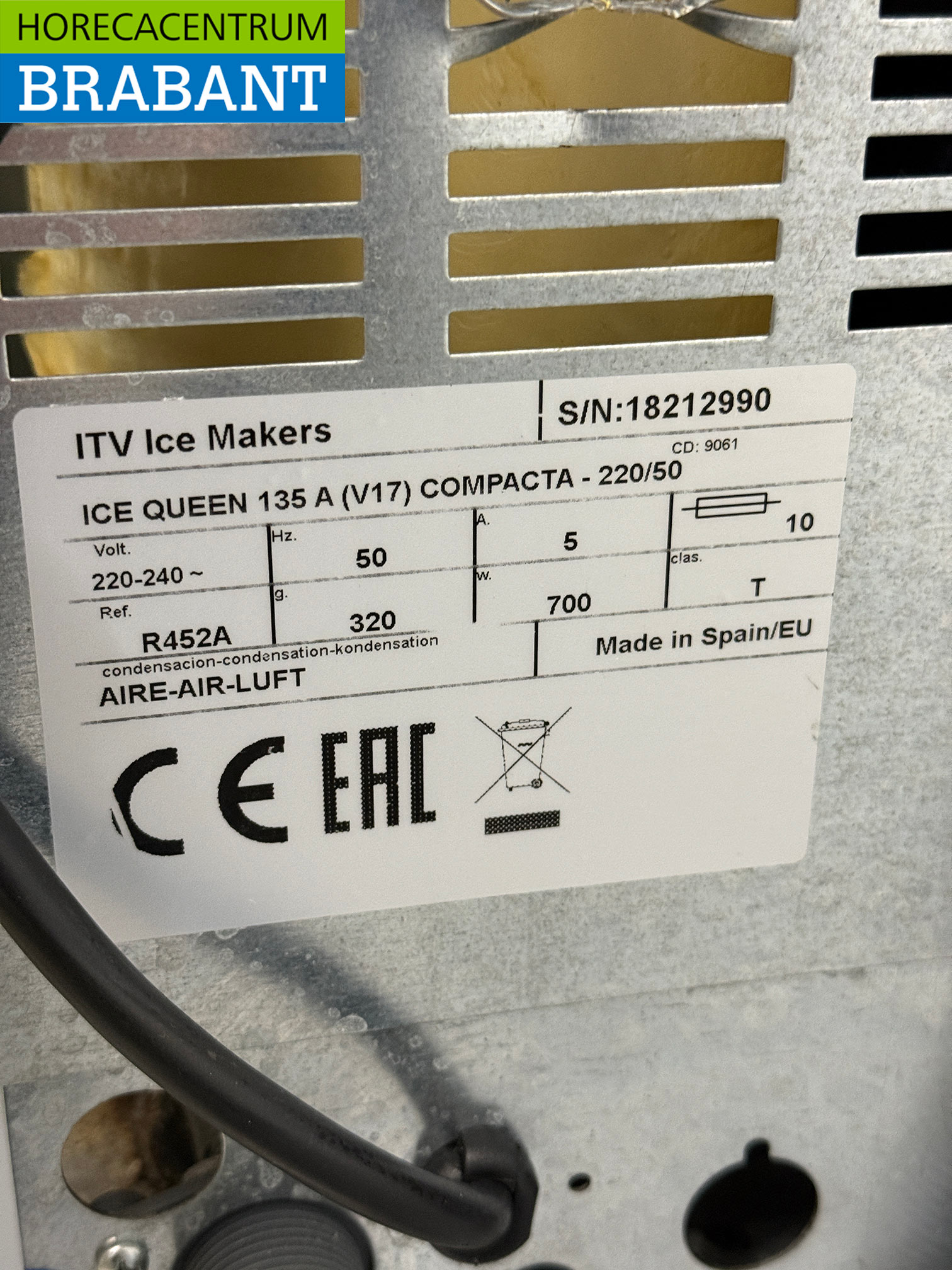 ITV en acier inoxydable Machine à glace pilée 150 kg par jour Bunker 60 kg 230V Horeca – Image 5