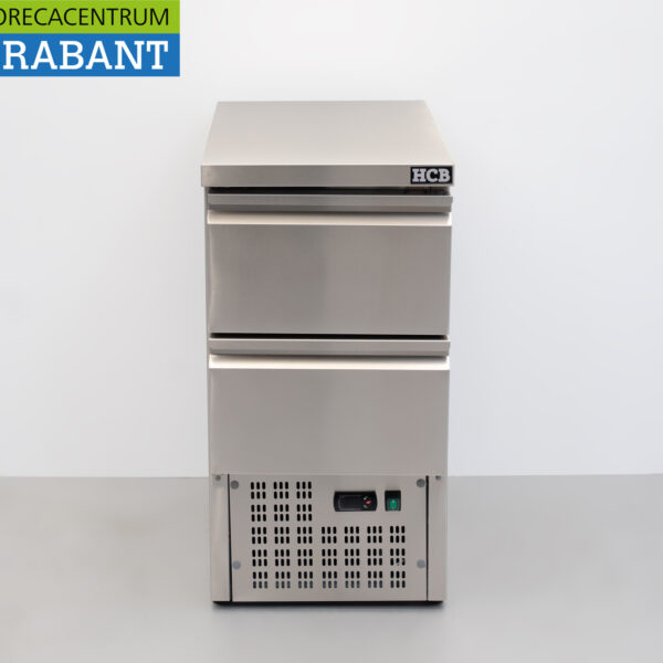 Etabli réfrigéré HCB en acier inoxydable 2 tiroirs 1/1 GN 43,5 cm 230V Horeca