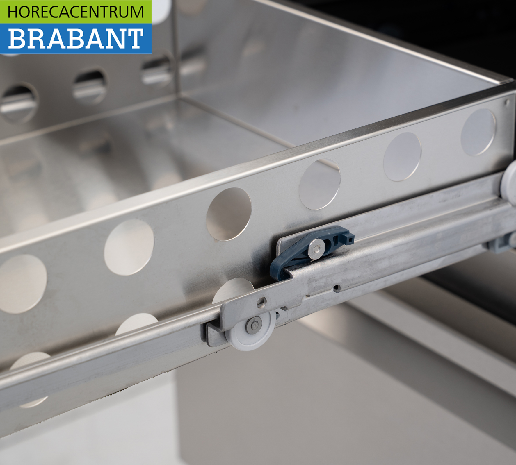 Etabli réfrigéré HCB en acier inoxydable 2 tiroirs 1/1 GN 43,5 cm 230V Horeca – Image 6