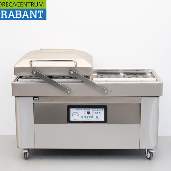 HCB Acier inoxydable Machine à vide Machine à vide Double chambre 600 mm 230V Horeca