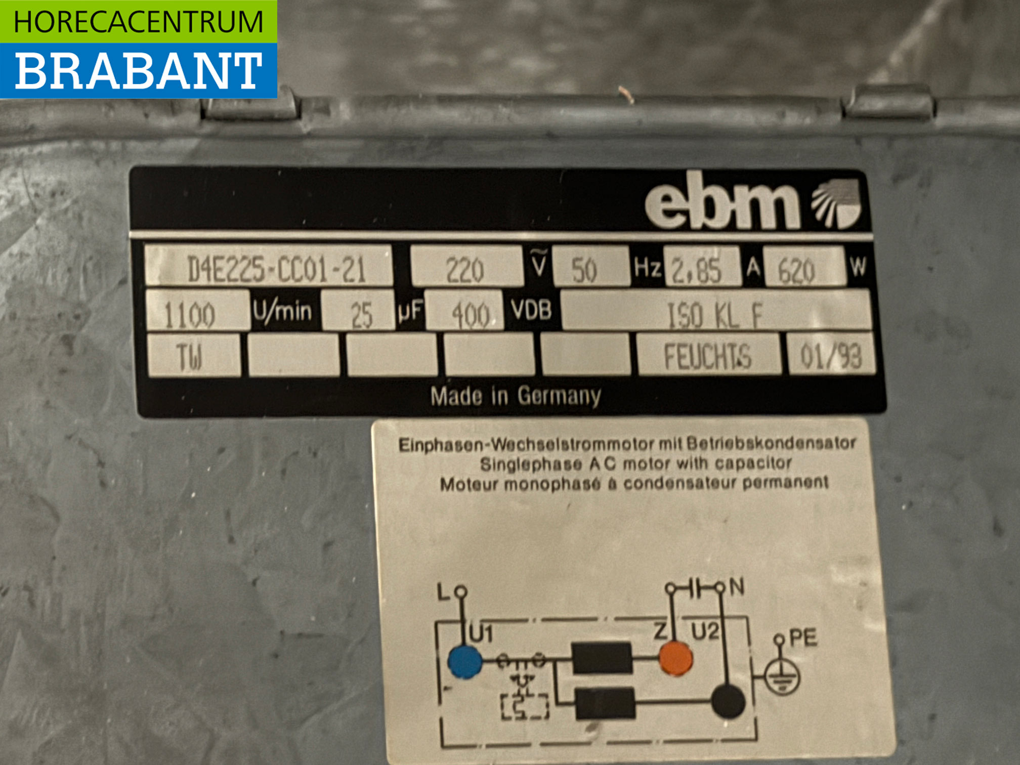 Hotte aspirante en acier inoxydable Hotte Moteur 2500 m3/h Modèle incliné 250 cm 230V Horeca – Image 4