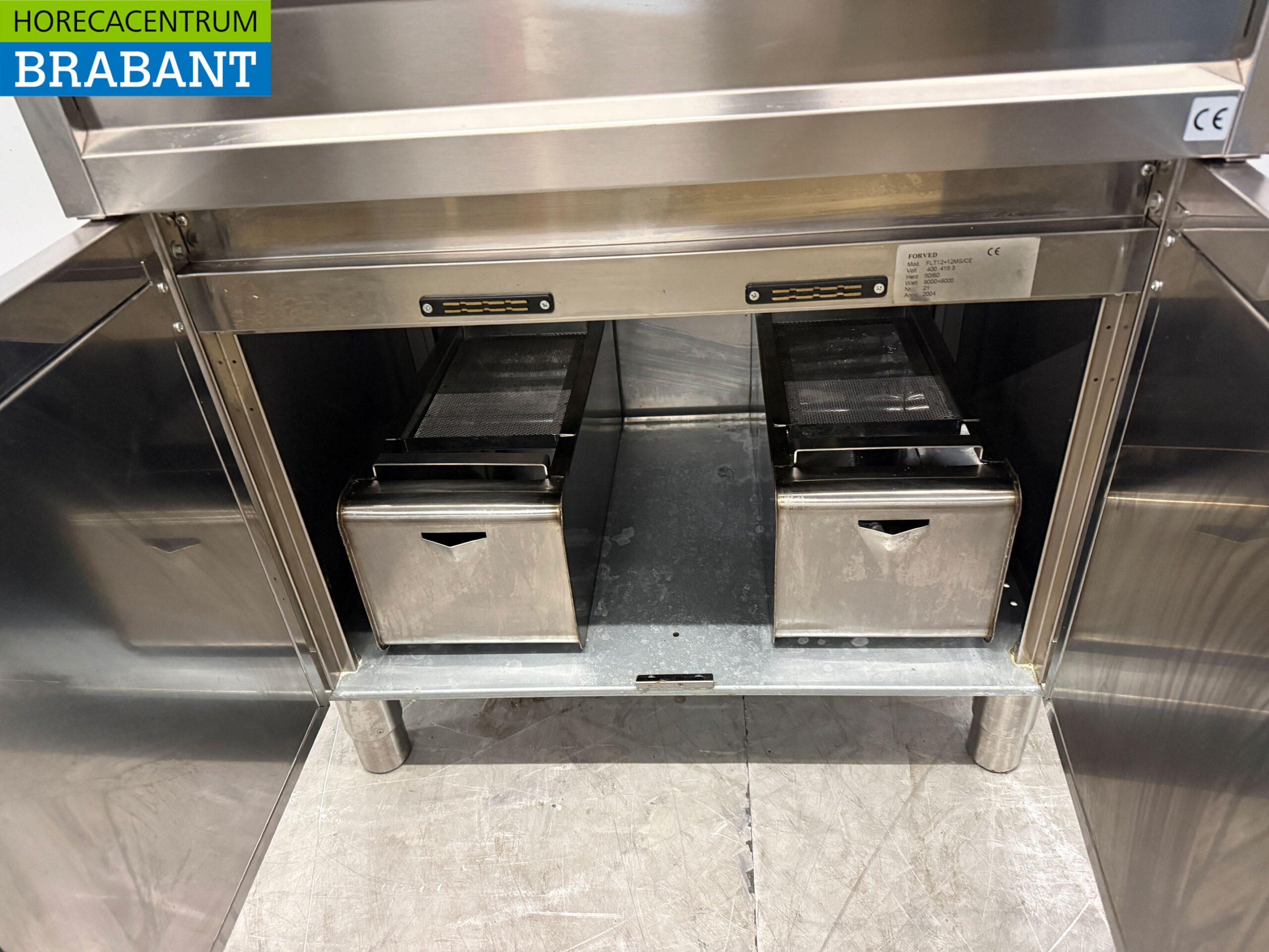 Friteuse double en acier inoxydable Forved 2 x 12 litres 400V Horeca – Image 5