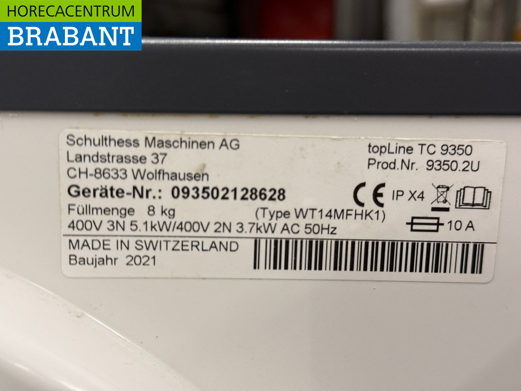 Schulthess TopLine Pro TC 9350 Sèche-linge 8 kg 400V Horeca – Image 5
