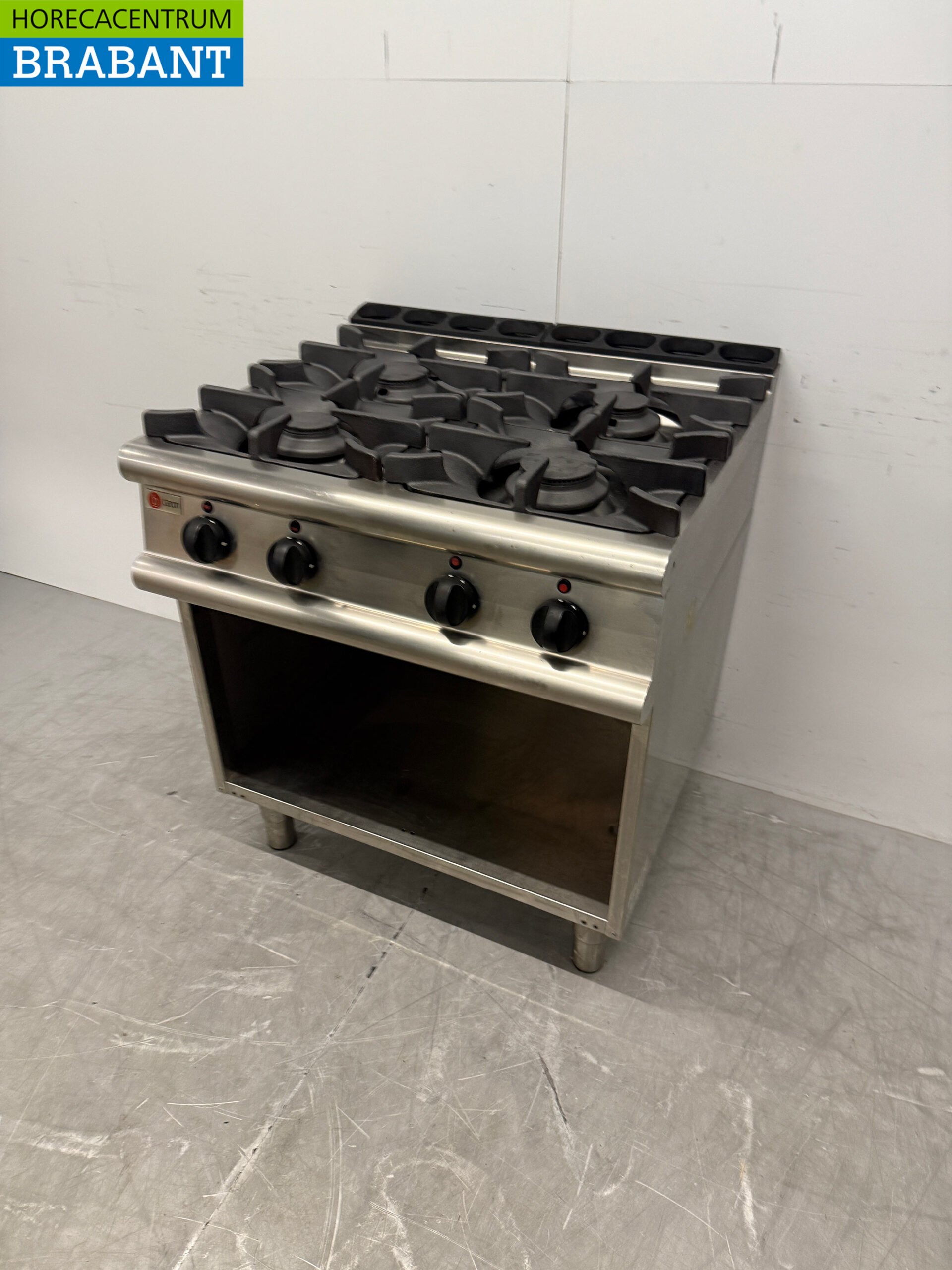 Plaque de cuisson à 4 feux Baron en acier inoxydable 80 cm GAS Horeca – Image 2