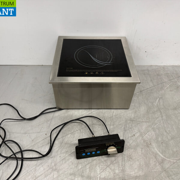 Acier inoxydable Table de cuisson à induction encastrable 1 brûleur 3,5 kW 230V Horeca