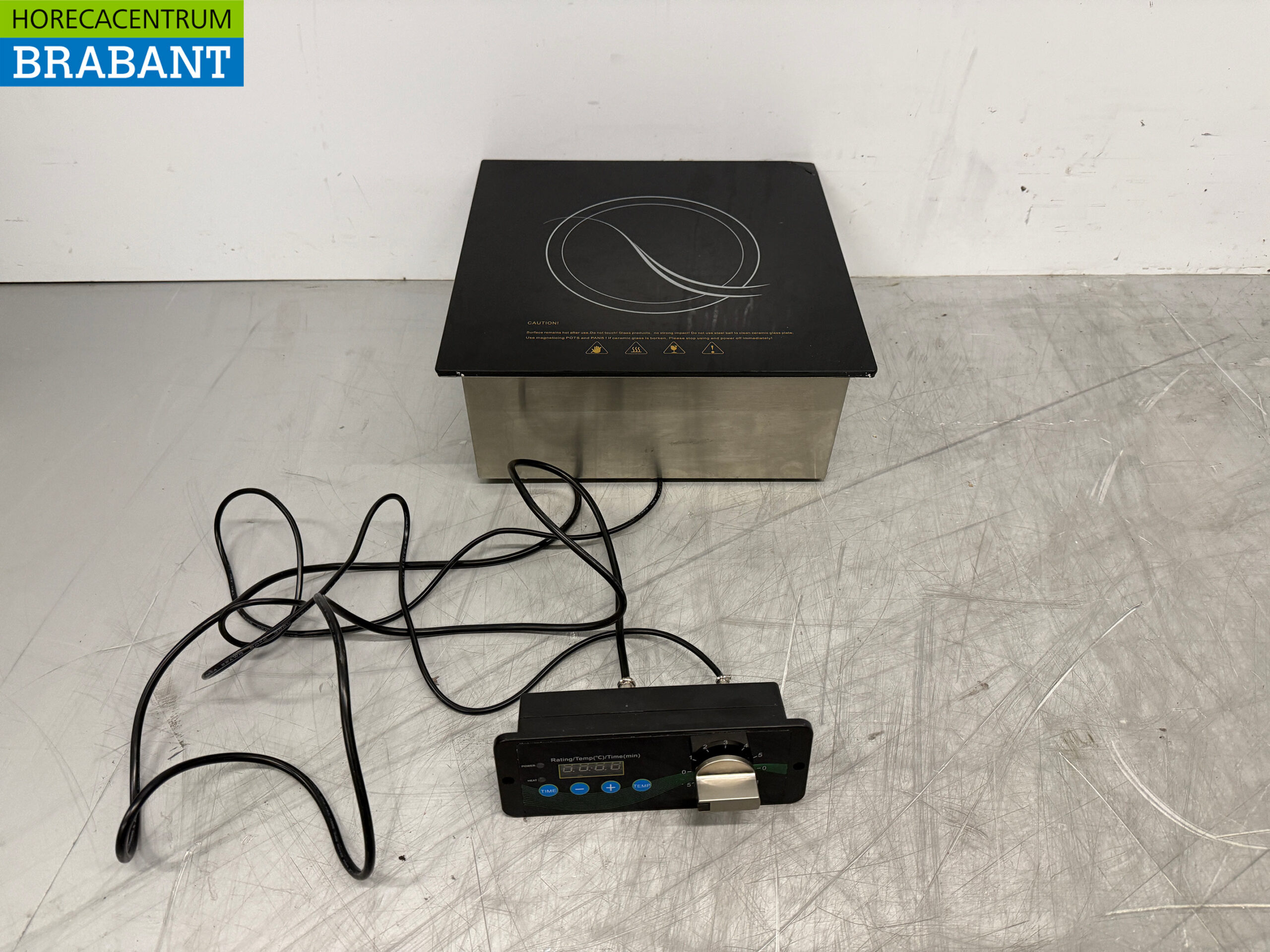 Acier inoxydable Table de cuisson à induction encastrable 1 brûleur 3,5 kW 230V Horeca