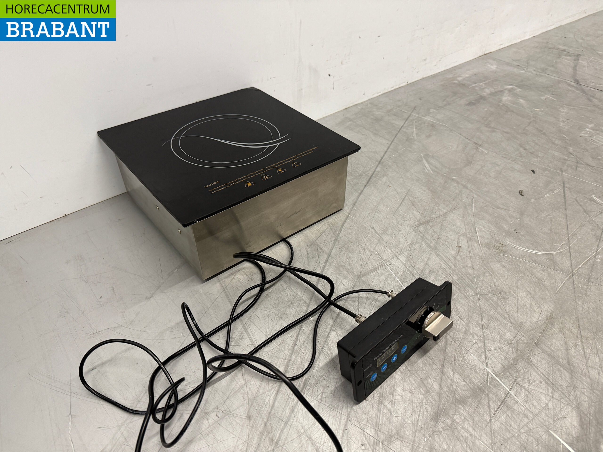 Acier inoxydable Table de cuisson à induction encastrable 1 brûleur 3,5 kW 230V Horeca – Image 3