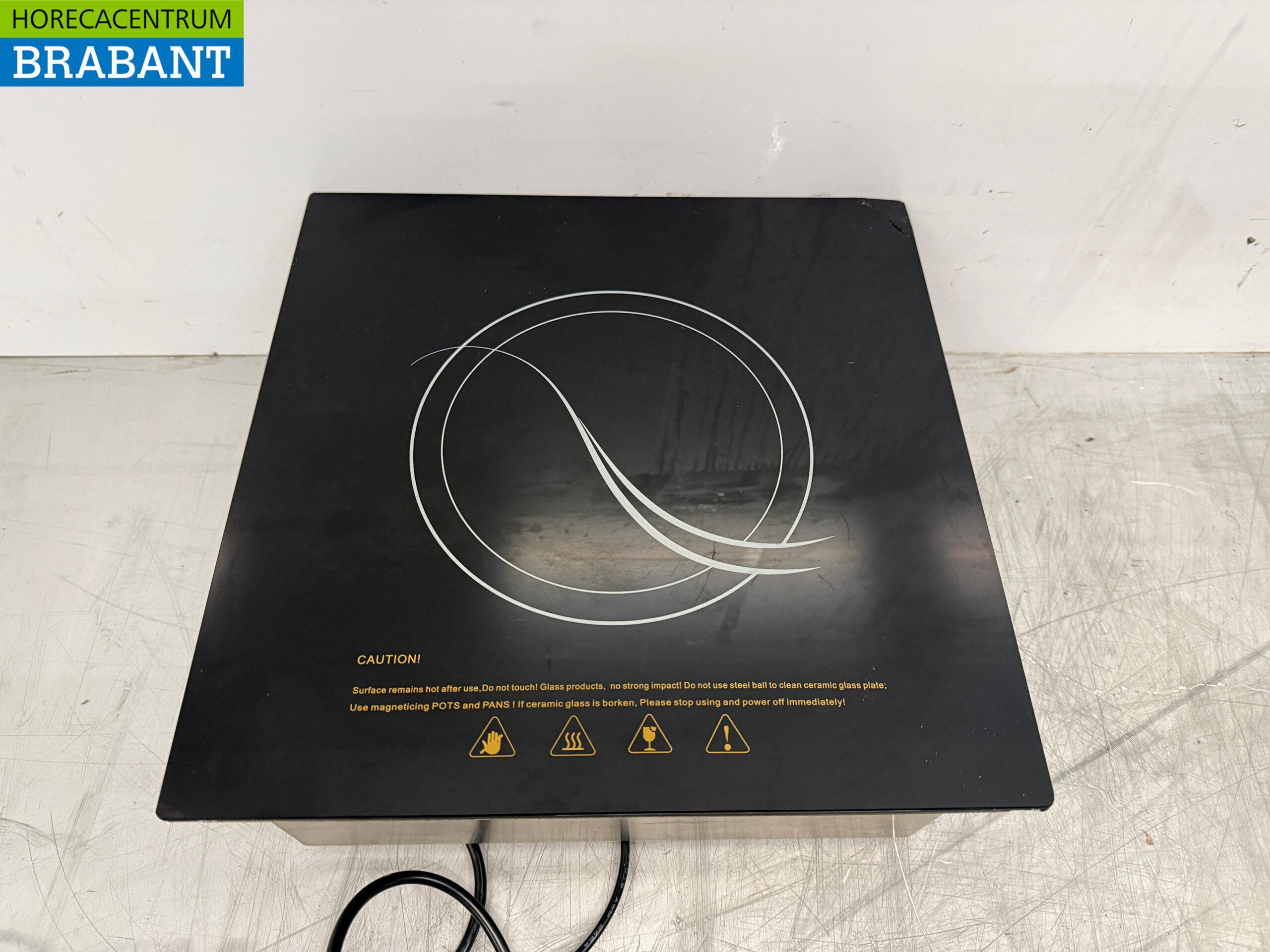 Acier inoxydable Table de cuisson à induction encastrable 1 brûleur 3,5 kW 230V Horeca – Image 4