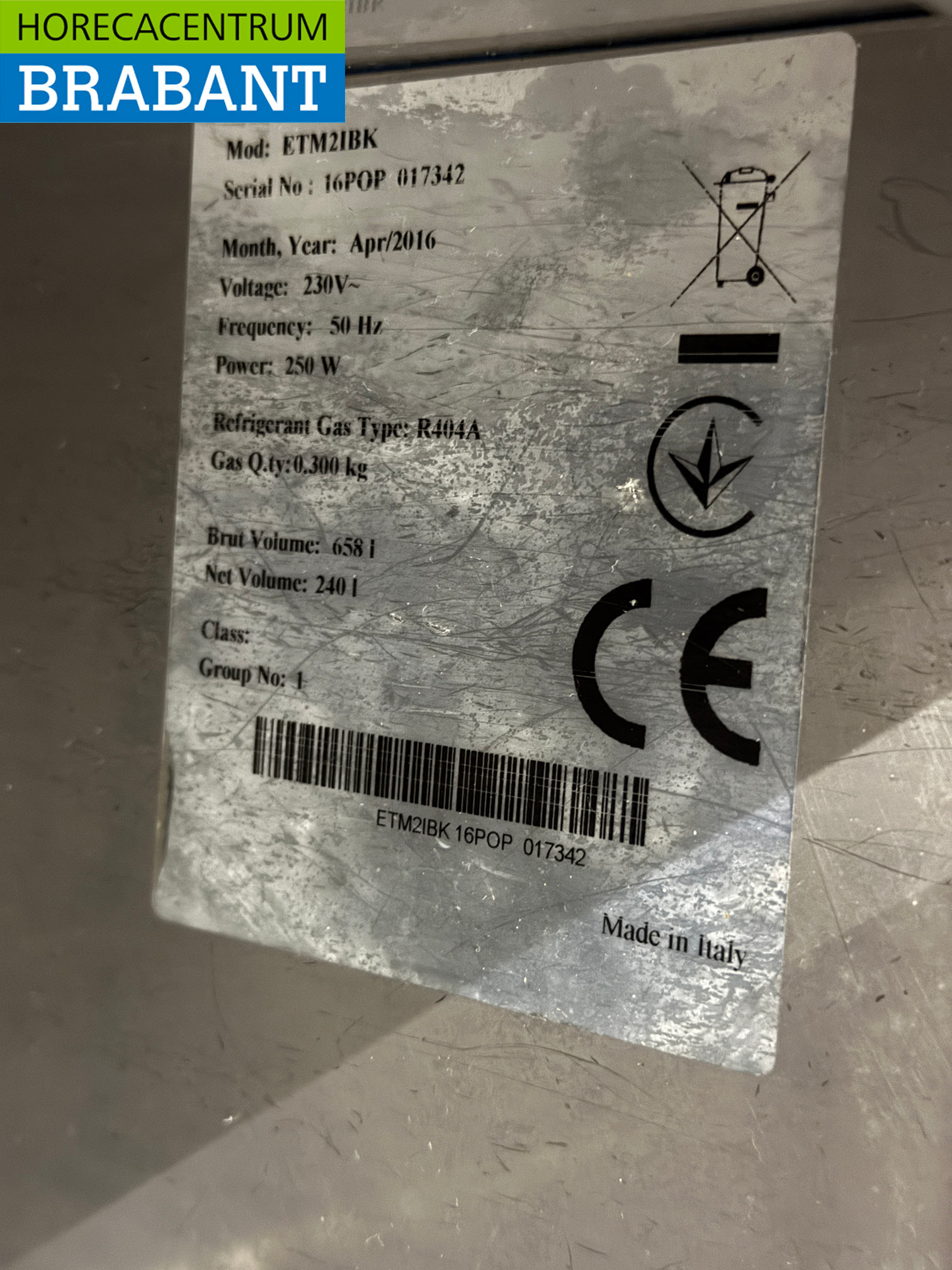 Kronus en acier inoxydable Comptoir réfrigéré 2 portes 131,5 cm 230V Horeca – Image 5