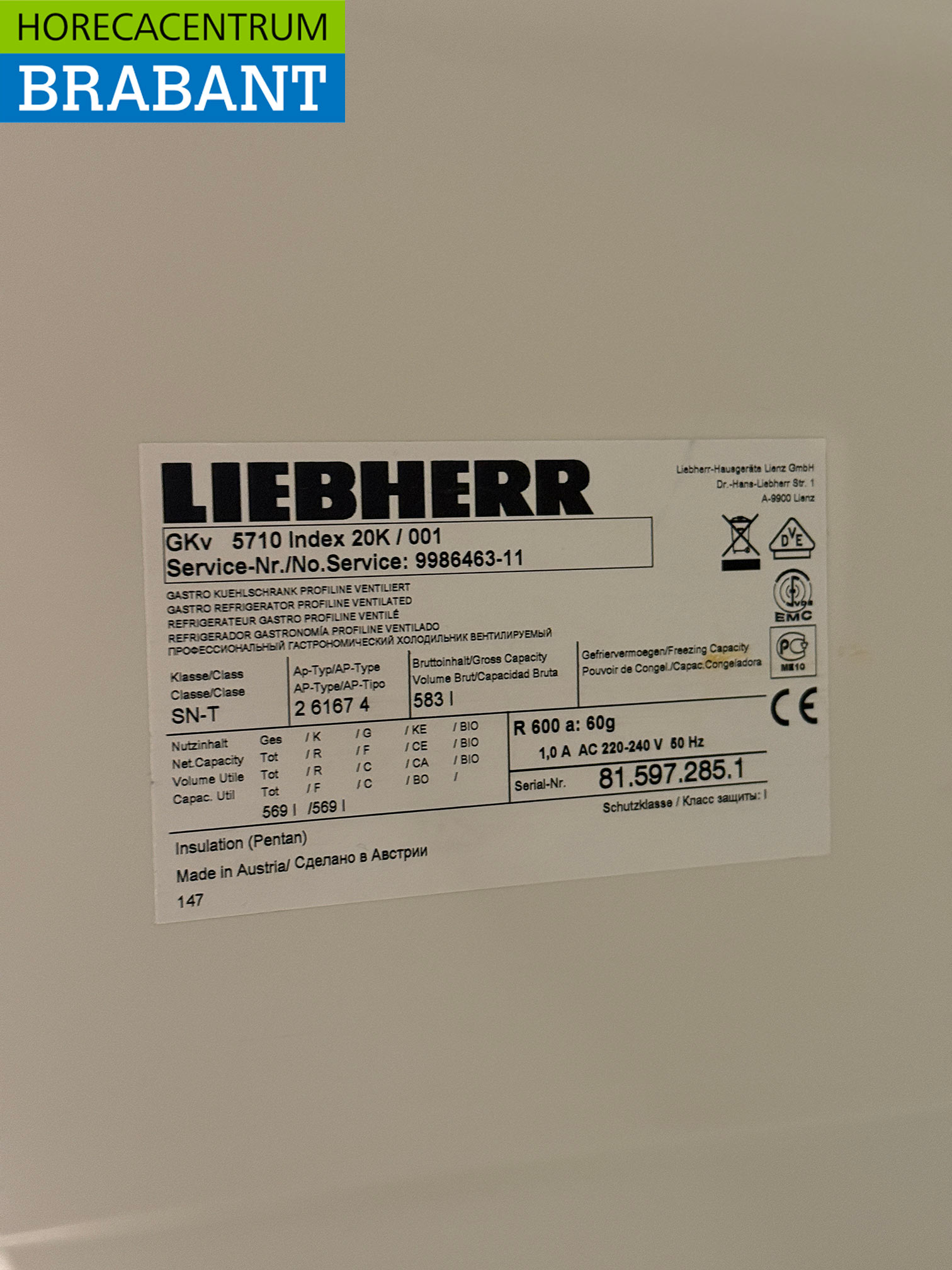 Liebherr Réfrigérateur 583 litres 230V Horeca – Image 5