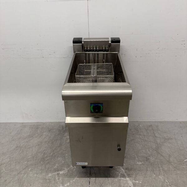 Friteuse à bonnet en acier inoxydable 18 litres 400V Horeca