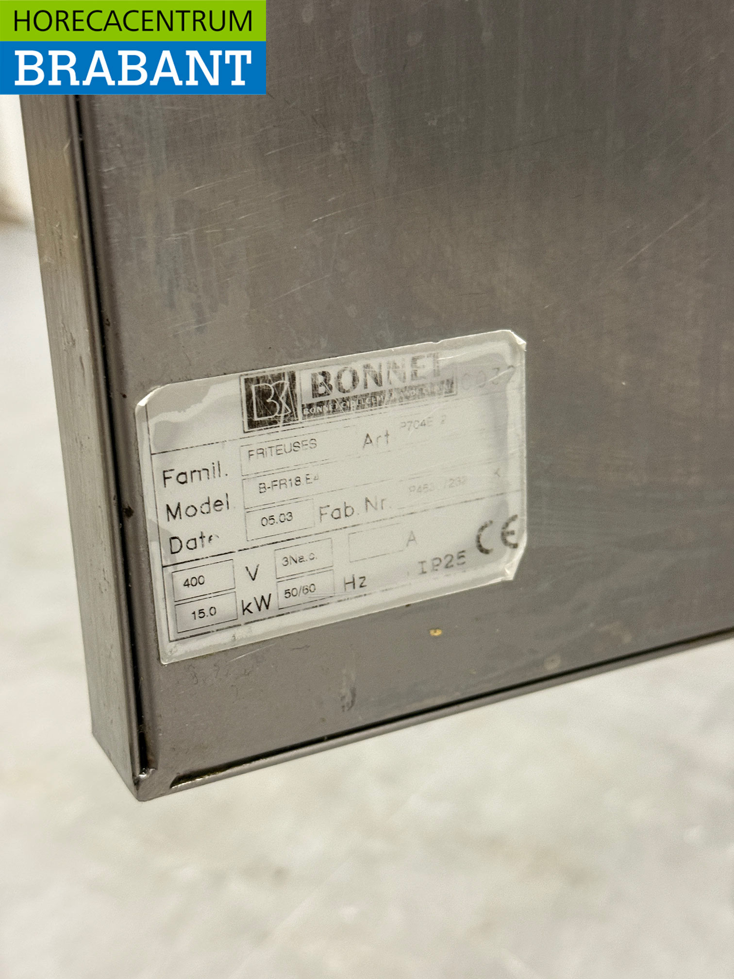 Friteuse à bonnet en acier inoxydable 18 litres 400V Horeca – Image 6