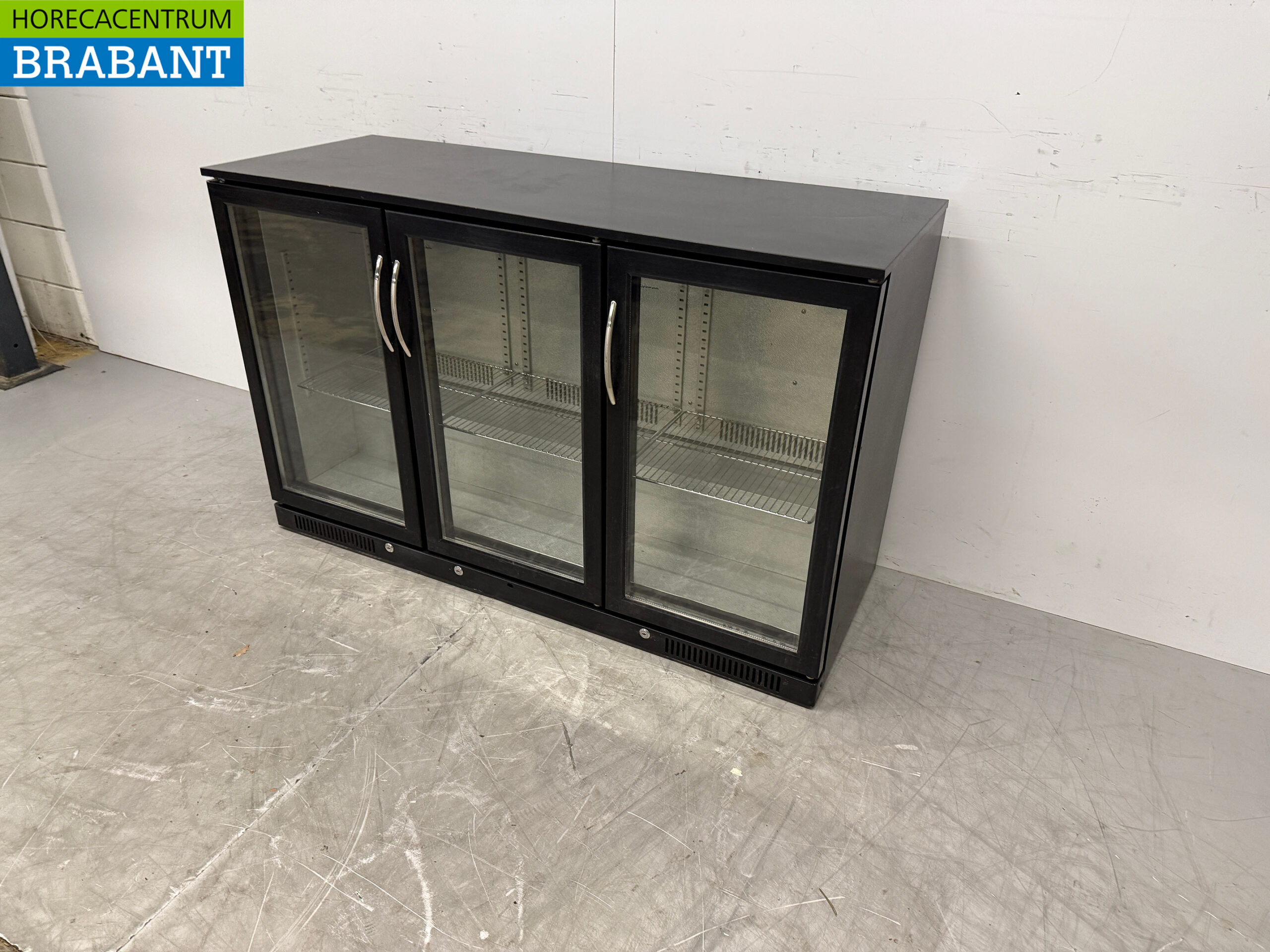 Réfrigérateur bar 3 portes pliantes en verre 133,5 cm 230V Horeca – Image 2