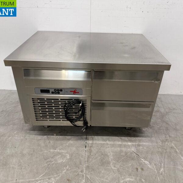 Acier inoxydable Nova Meta Comptoir réfrigéré 2 tiroirs 94 cm Horeca