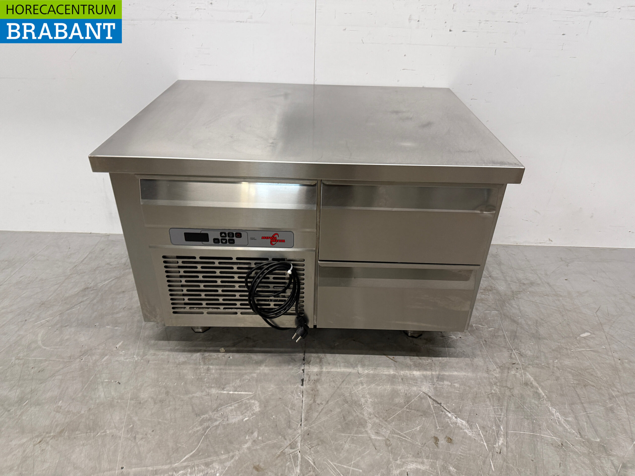 Acier inoxydable Nova Meta Comptoir réfrigéré 2 tiroirs 94 cm Horeca