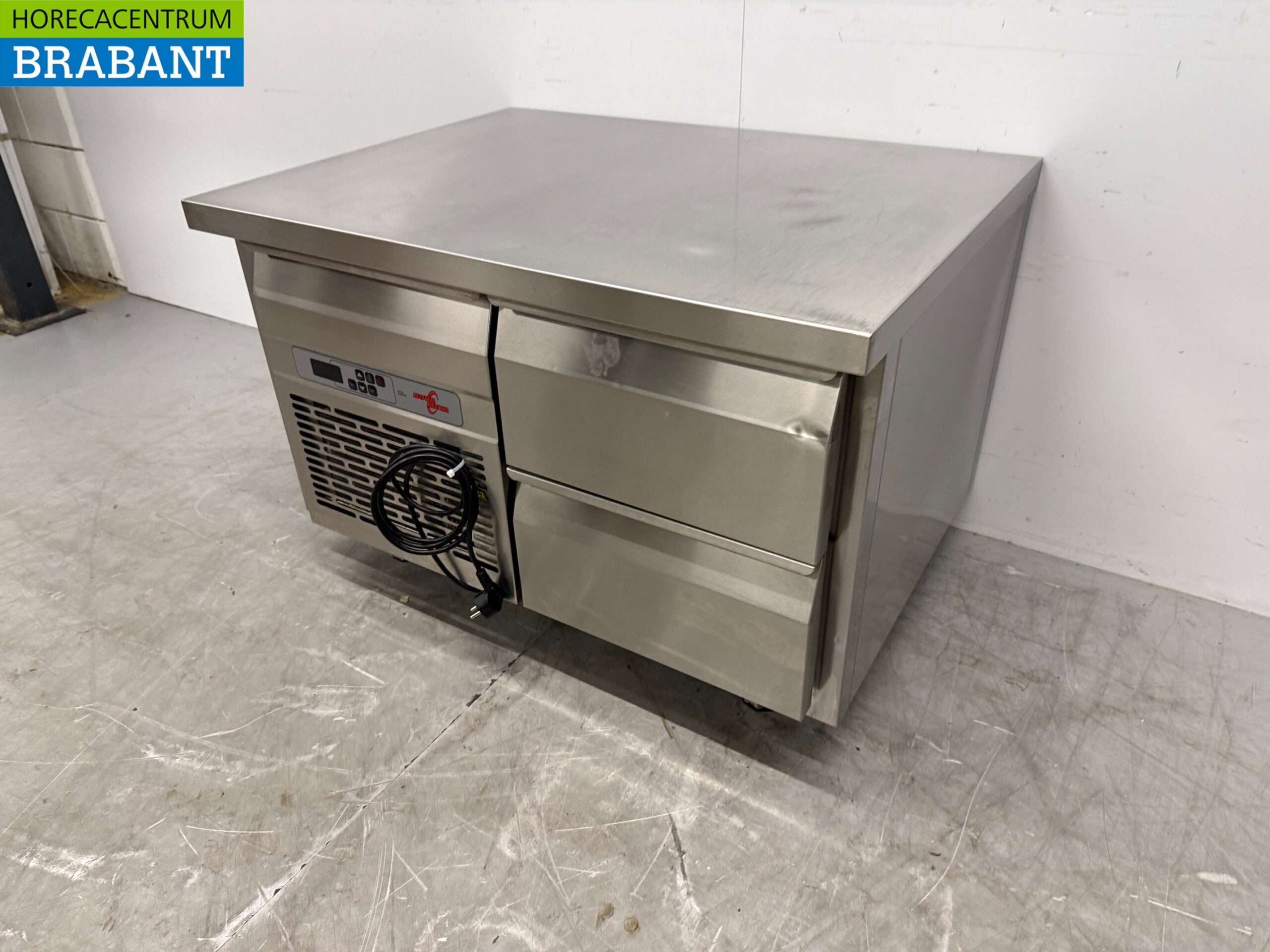 Acier inoxydable Nova Meta Comptoir réfrigéré 2 tiroirs 94 cm Horeca – Image 2
