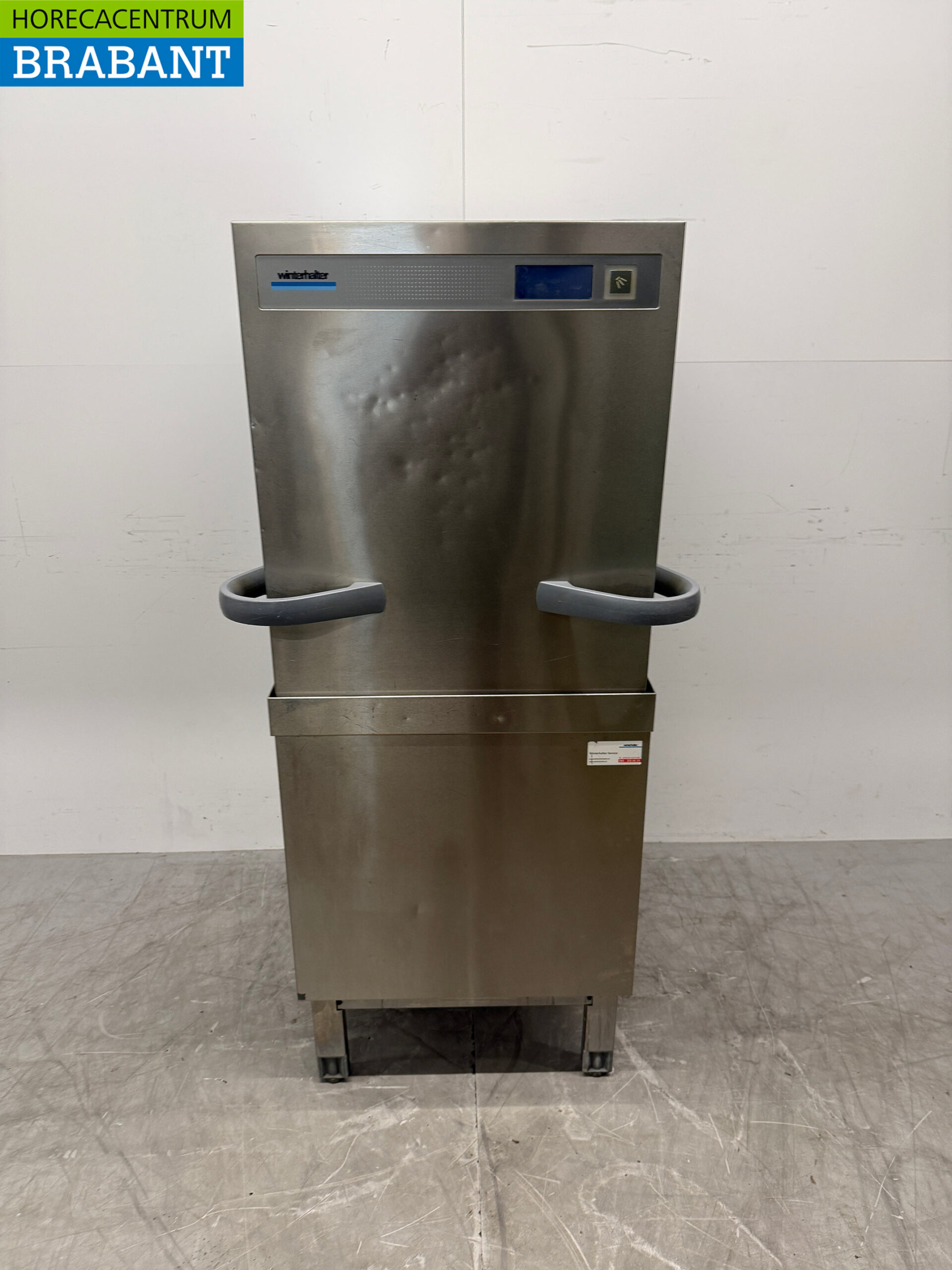 Lave-vaisselle à passage Winterhalter en acier inoxydable avec pompe de vidange 400V Horeca