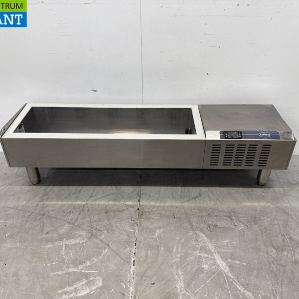 Vitrine Top-up Rubbens en acier inoxydable Vitrine Top-up réfrigérée saladière 5 x 1/4 GN 132 cm Horeca