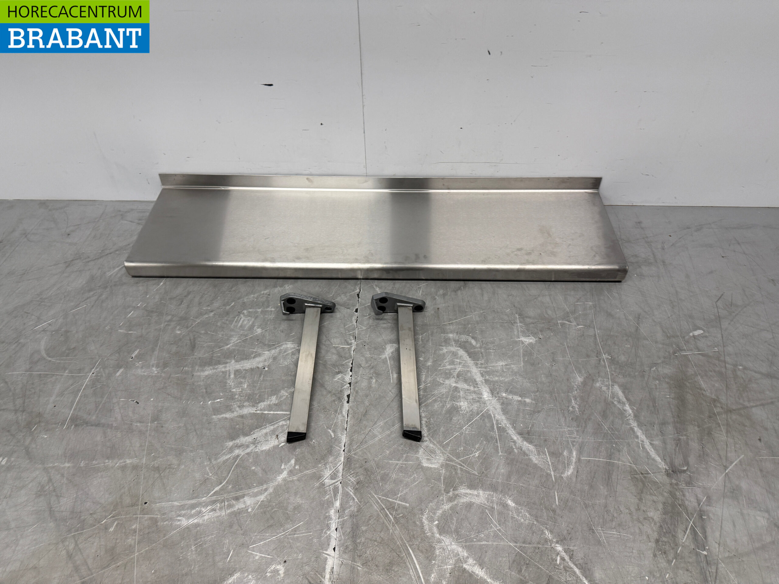 Etagère murale en acier inoxydable 140 x 35,5 cm Horeca