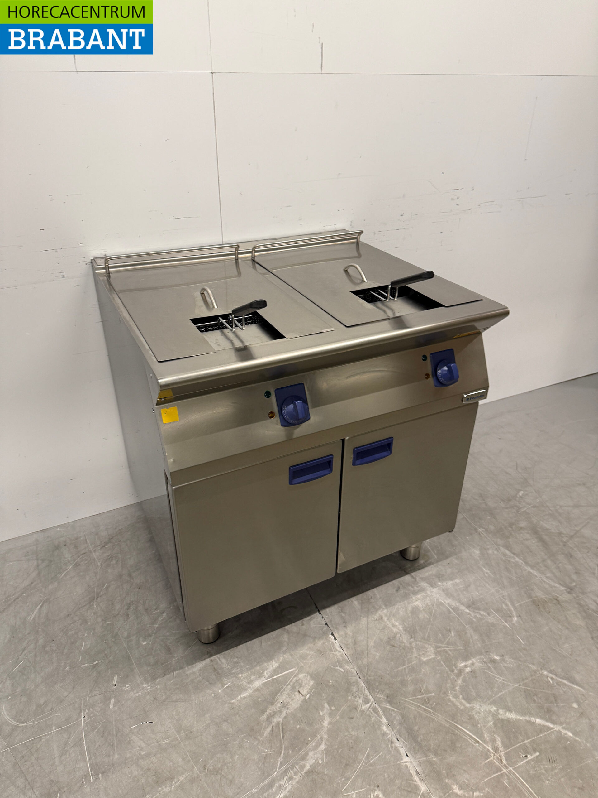 Friteuse double Electrolux en acier inoxydable 2 x 7 litres 80 cm 400V Horeca – Image 3