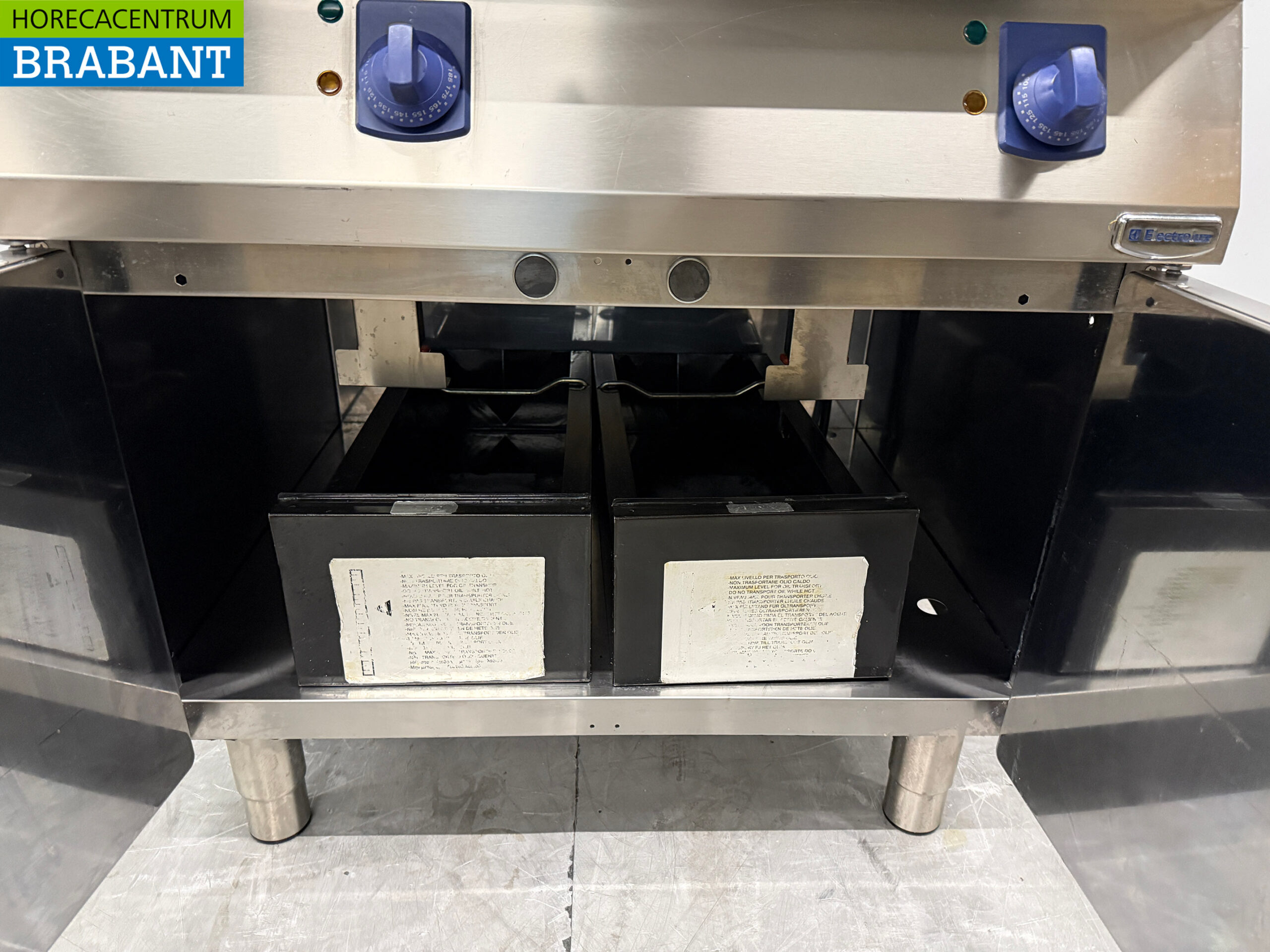 Friteuse double Electrolux en acier inoxydable 2 x 7 litres 80 cm 400V Horeca – Image 5