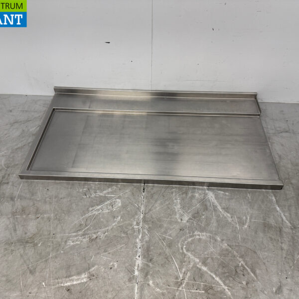Egouttoir en acier inoxydable T.B.V. Lave-vaisselle coulissant 135,5 x 72 cm Horeca