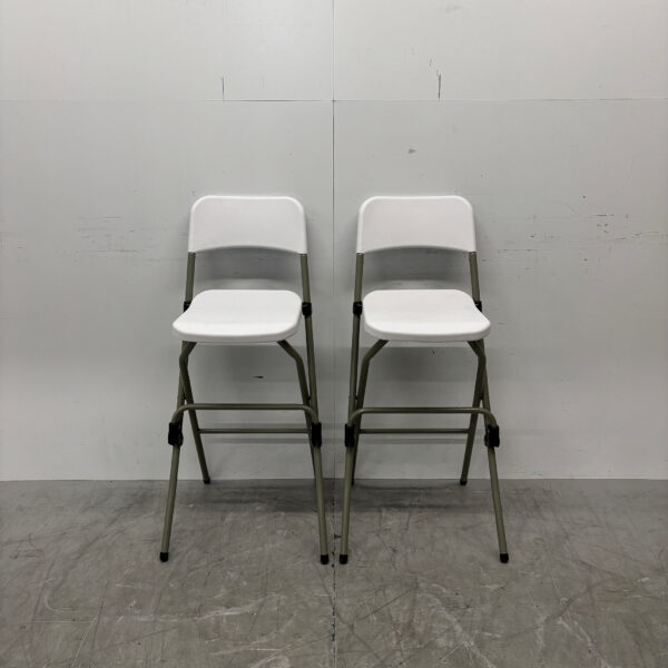 Bolero tabouret de bar pliant en plastique set de 2 Horeca