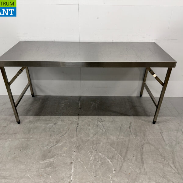 Table de travail pliante en acier inoxydable 180 x 70 x 85,5 cm Restauration