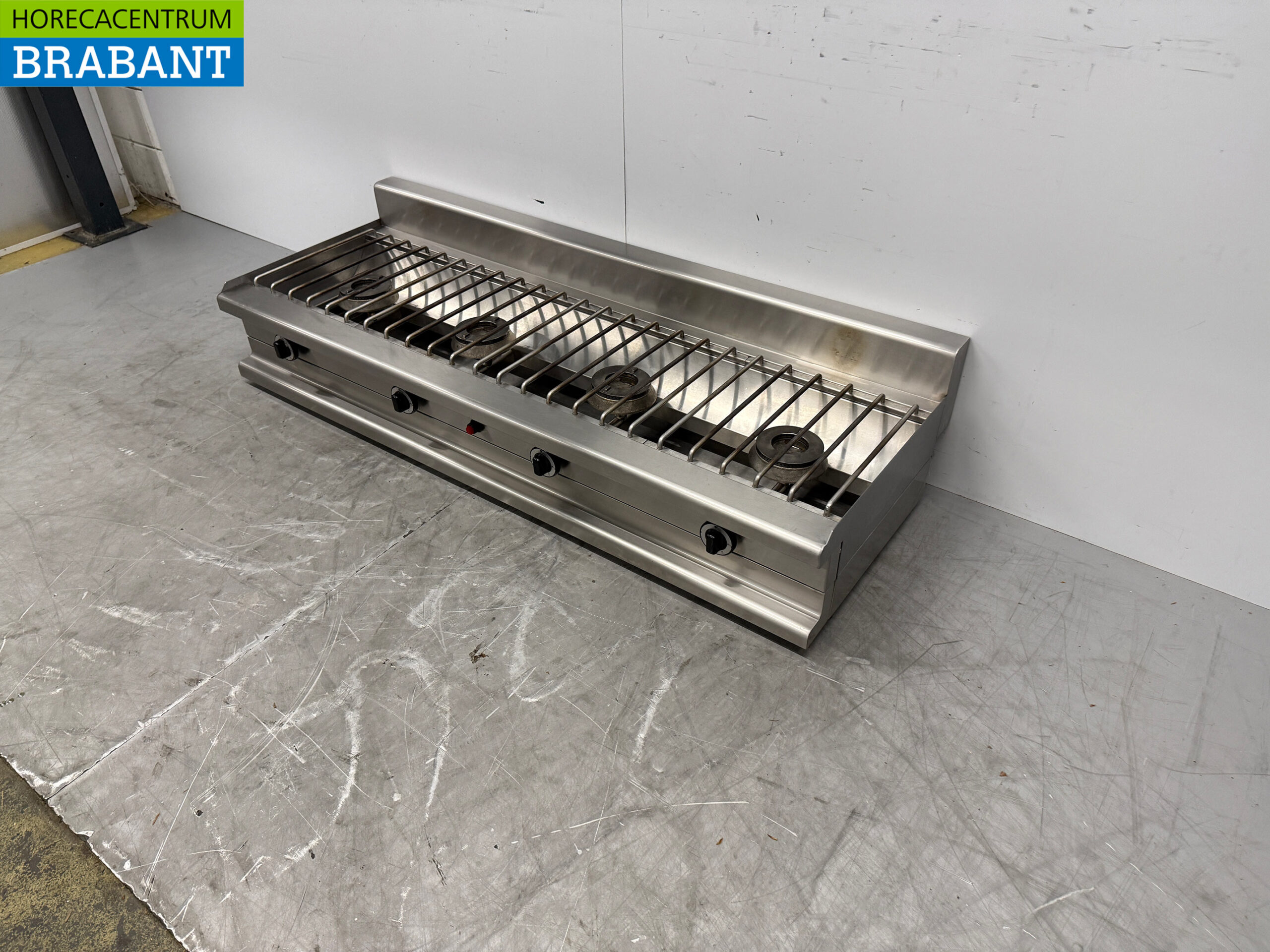 Réchaud à crêpes Visvardis en acier inoxydable 4 brûleurs 4 x 8,5 kW 160 cm Propane Restauration – Image 2