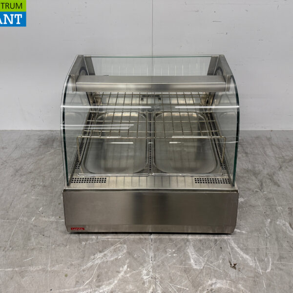Vitrine Unis en acier inoxydable 2 x 1/1 GN 230V Horeca