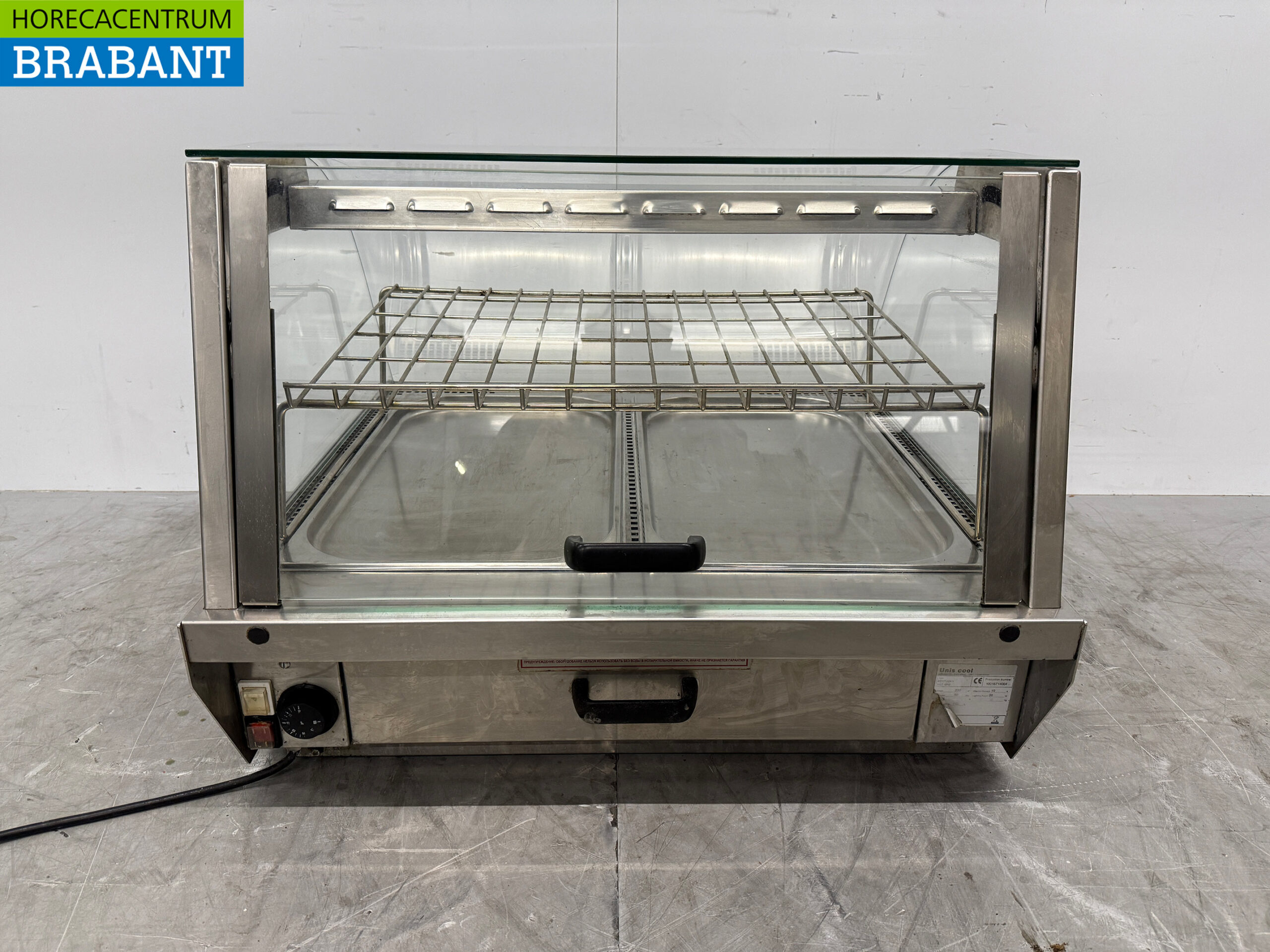 Vitrine Unis en acier inoxydable 2 x 1/1 GN 230V Horeca – Image 4