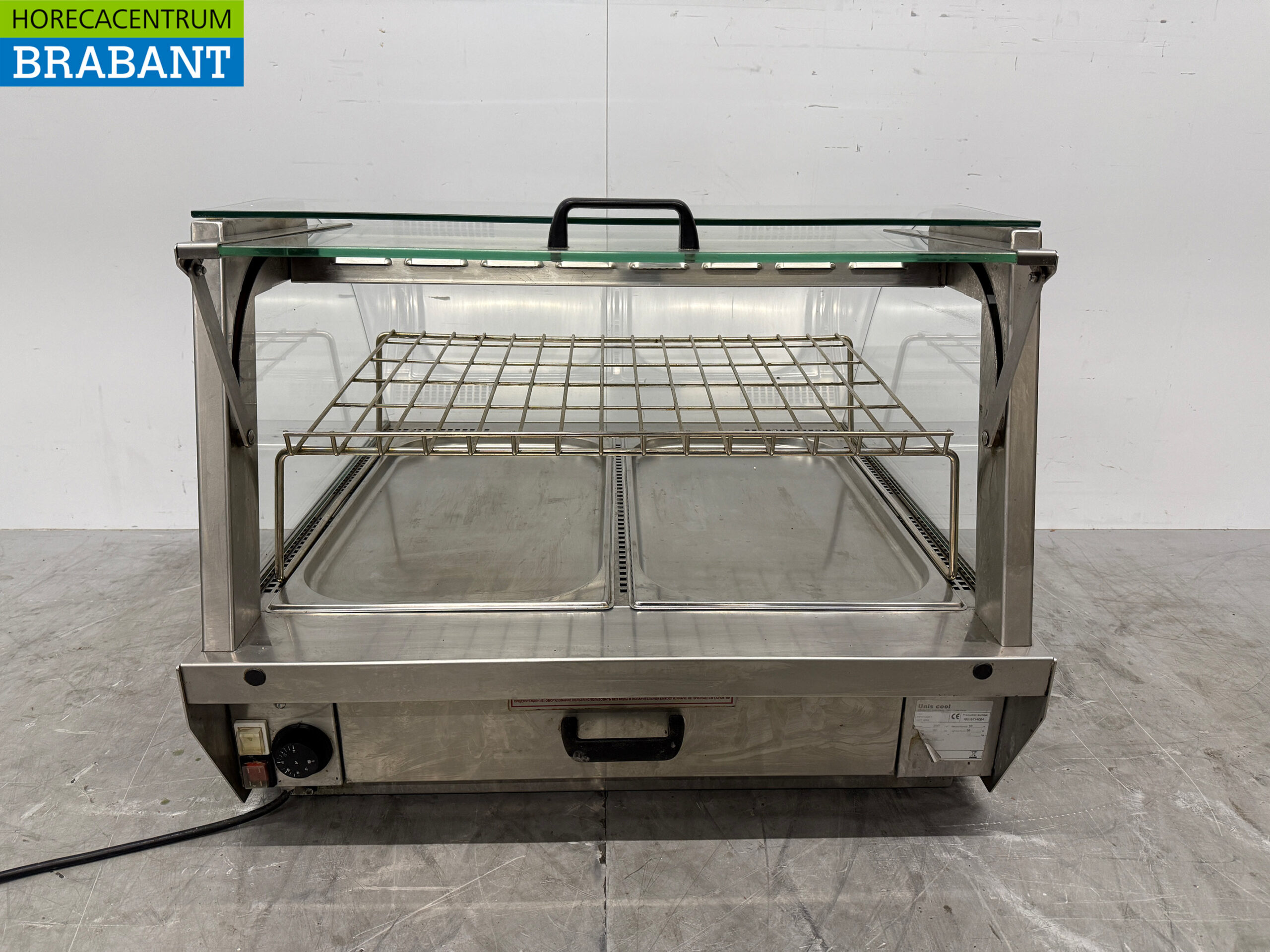 Vitrine Unis en acier inoxydable 2 x 1/1 GN 230V Horeca – Image 5