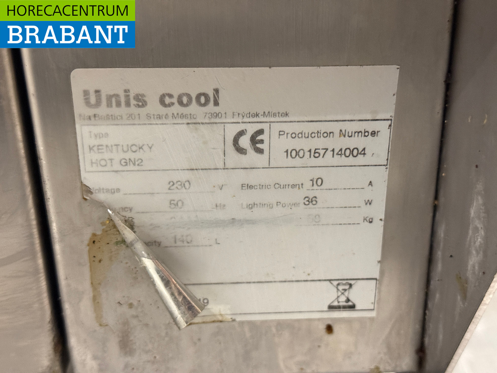 Vitrine Unis en acier inoxydable 2 x 1/1 GN 230V Horeca – Image 6
