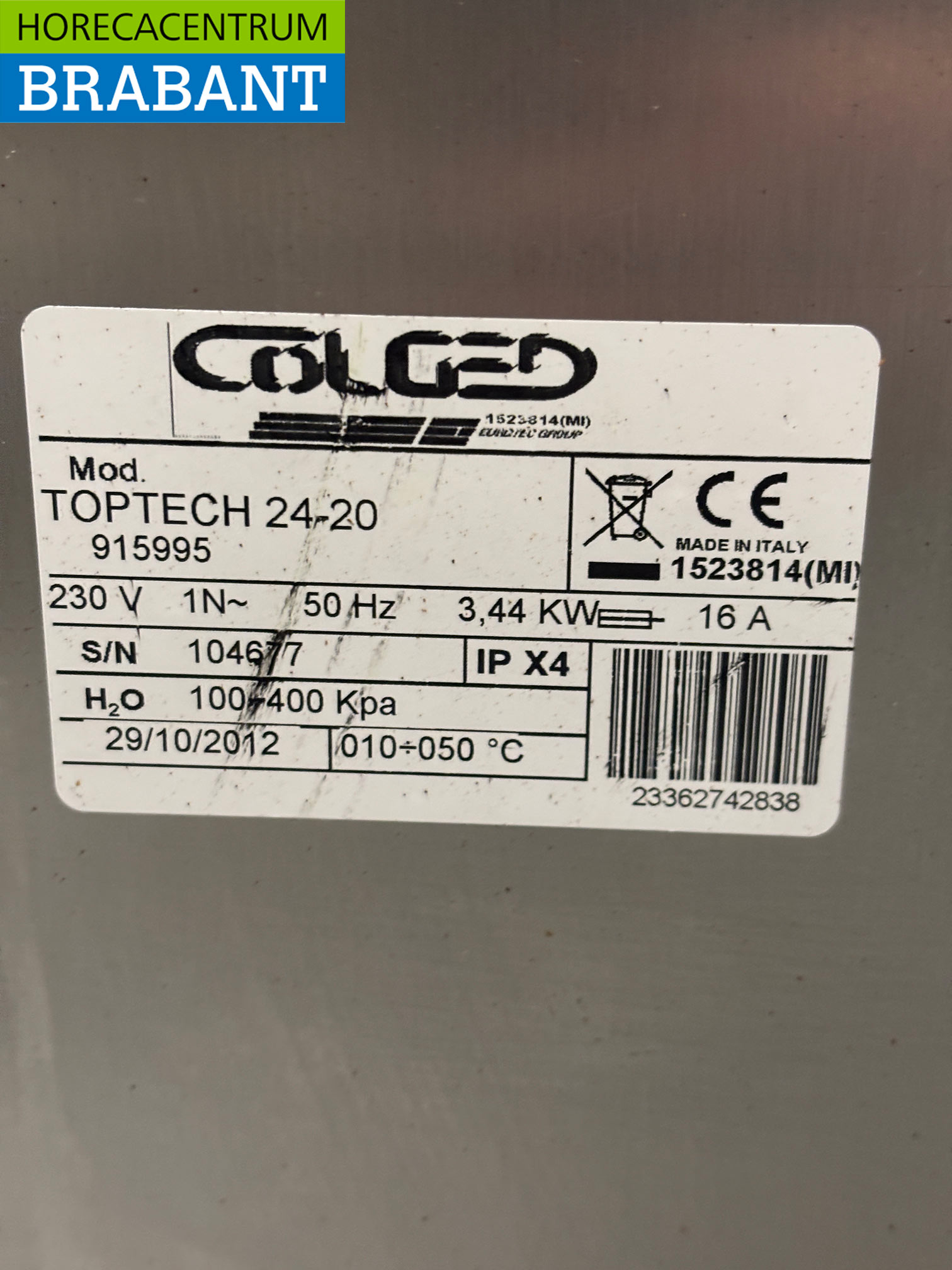 Lave-verres en acier inoxydable avec pompe de vidange 230V Horeca – Image 6