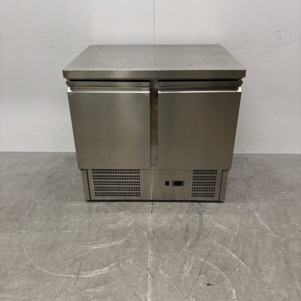 Acier inoxydable Select Comptoir réfrigéré 2 portes 90 cm 230V Horeca
