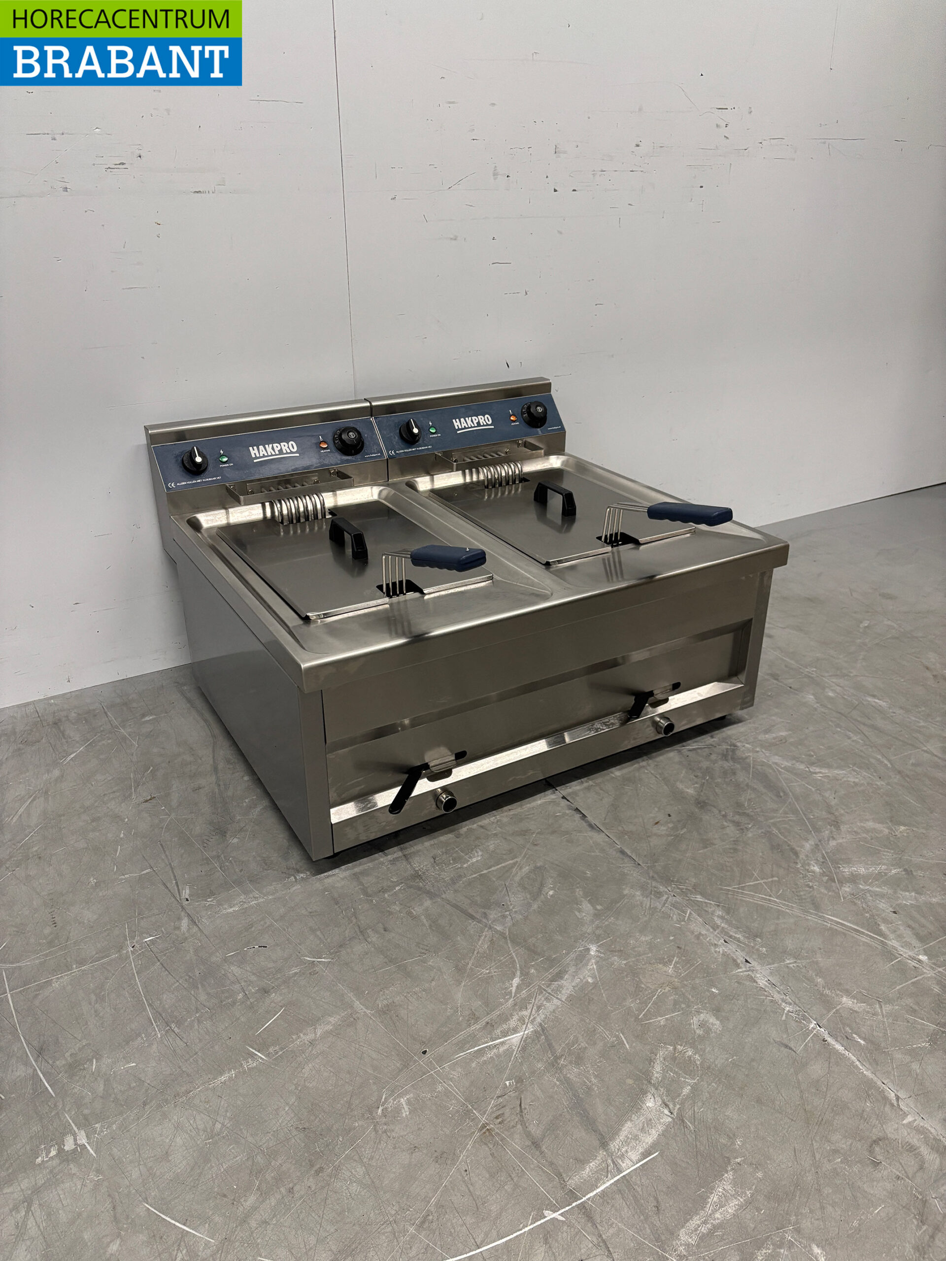 Friteuse Hakpro en acier inoxydable 2 x 12 litres 2 x 400V Horeca – Image 3
