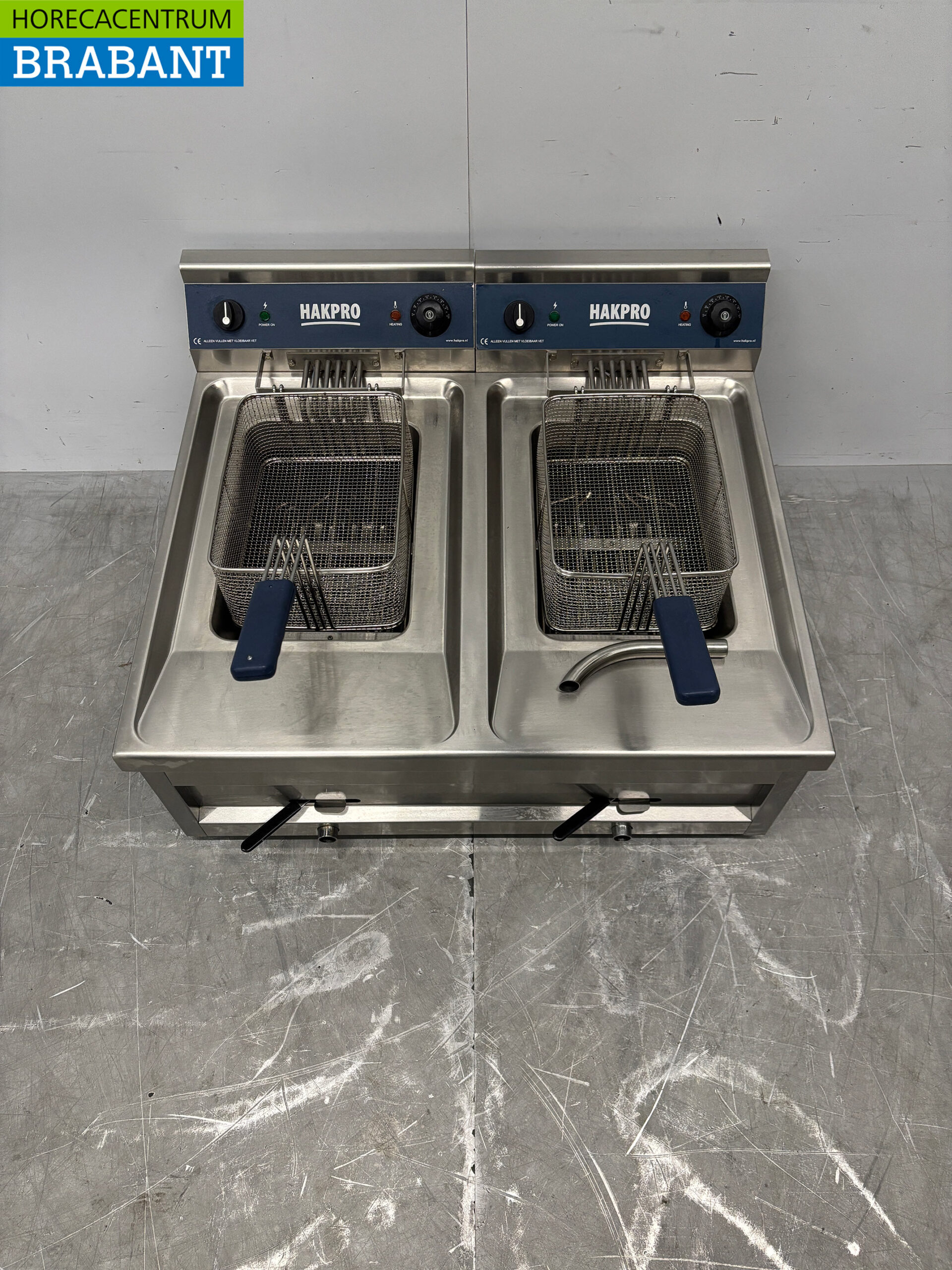 Friteuse Hakpro en acier inoxydable 2 x 12 litres 2 x 400V Horeca – Image 4
