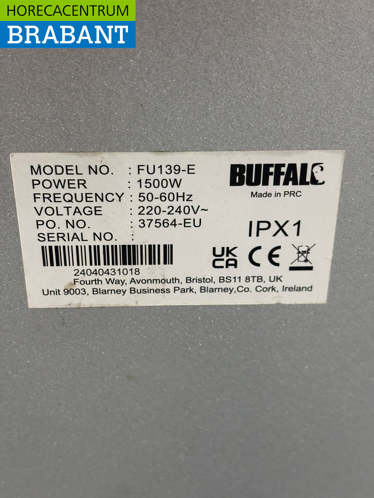 Buffalo Planet Mixer Mixer en acier inoxydable 30 litres 230V Horeca – Image 5
