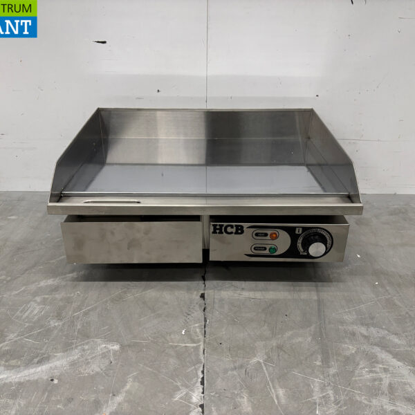 Acier inoxydable Plaque de gril Plaque de cuisson Plaque chromée 55 cm 230V Horeca