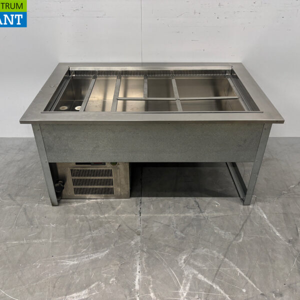 Saladier en inox Koelbak 3 x 1/1 GN 114 cm Horeca