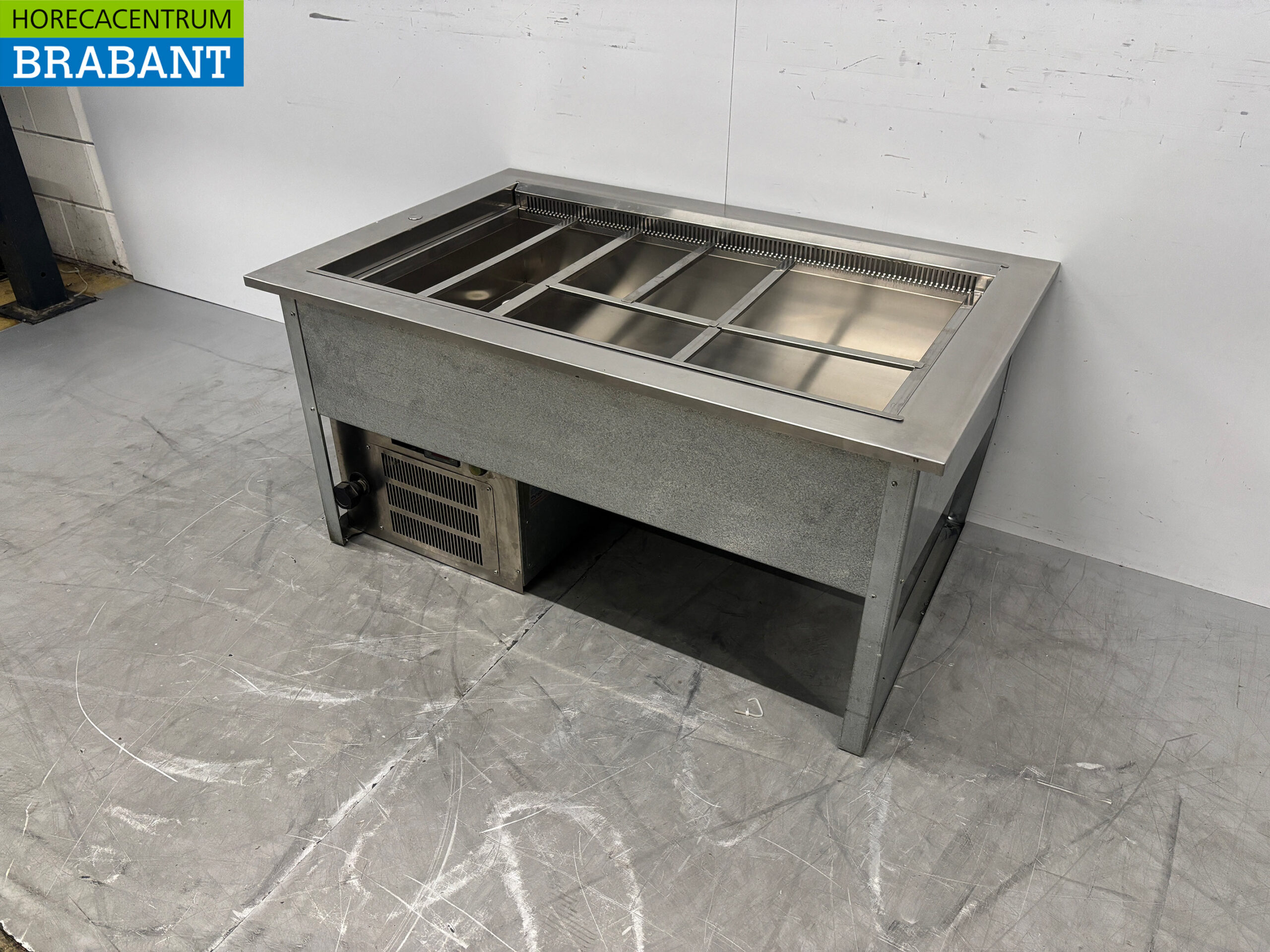 Saladier en inox Koelbak 3 x 1/1 GN 114 cm Horeca – Image 2