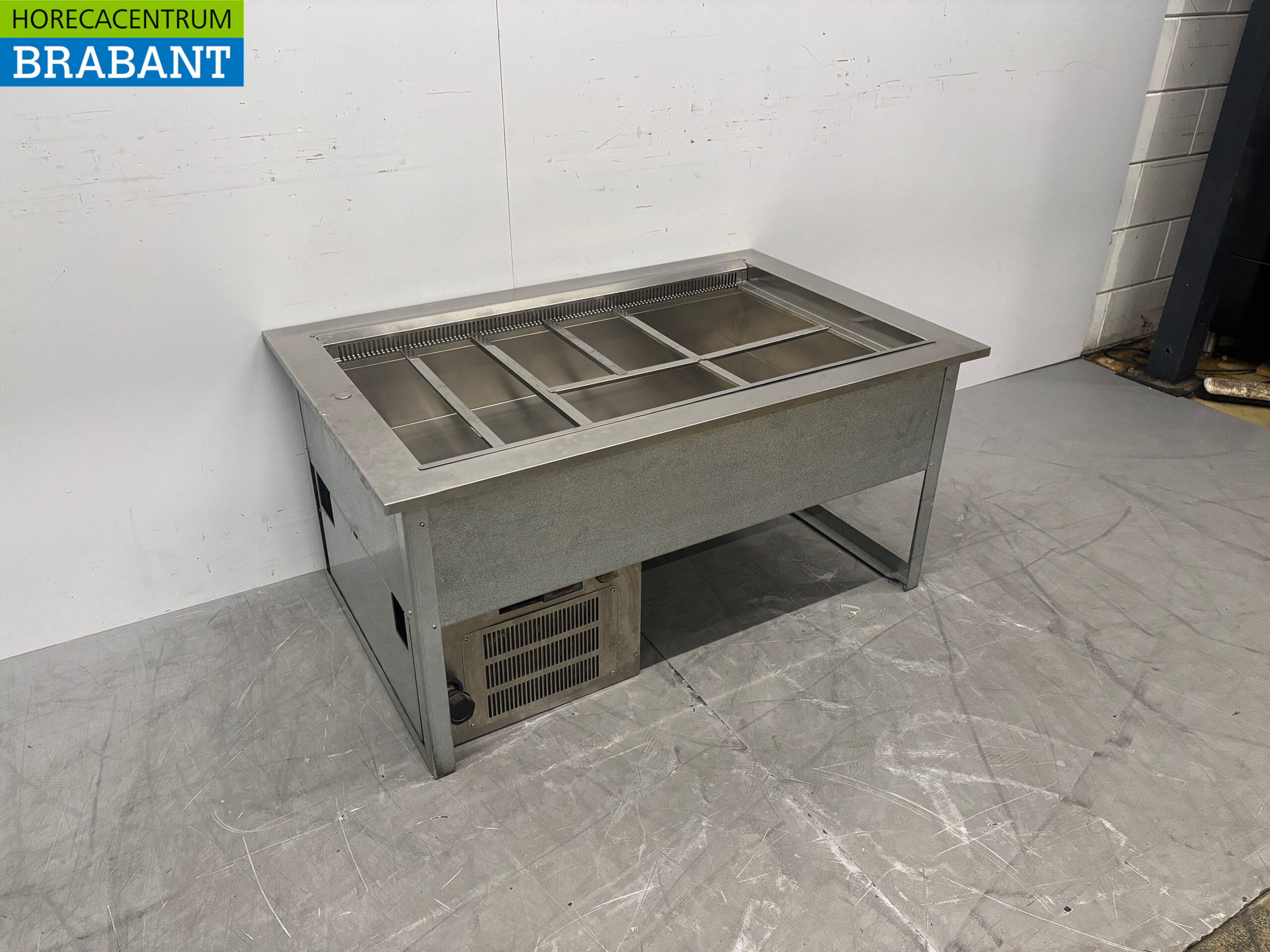 Saladier en inox Koelbak 3 x 1/1 GN 114 cm Horeca – Image 3
