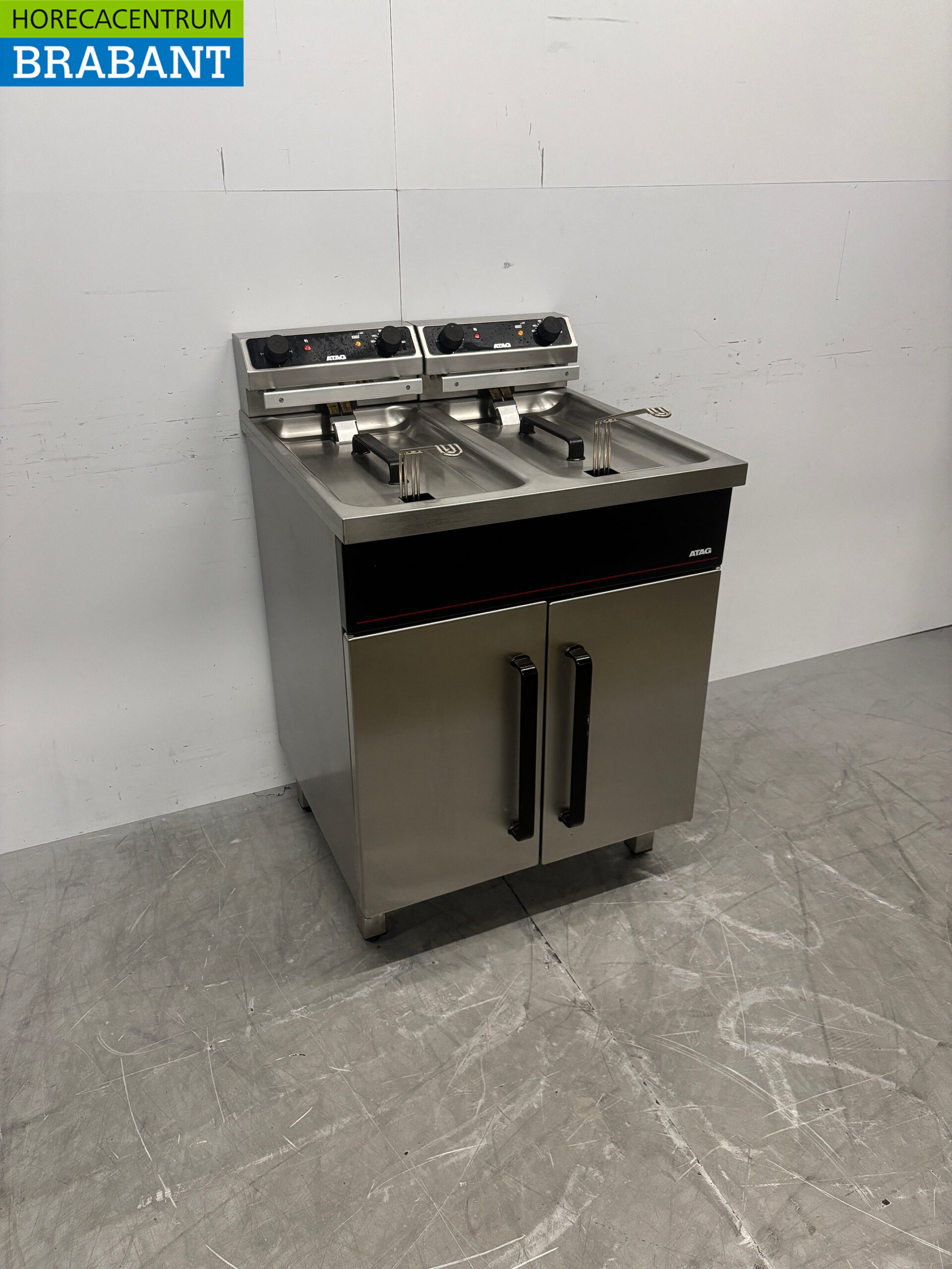 Friteuse double Atag en acier inoxydable 2 x 12 litres 2 x 400V Horeca – Image 3
